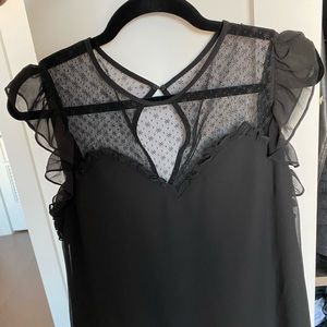 BCBGeneration black short lace top NTW dress